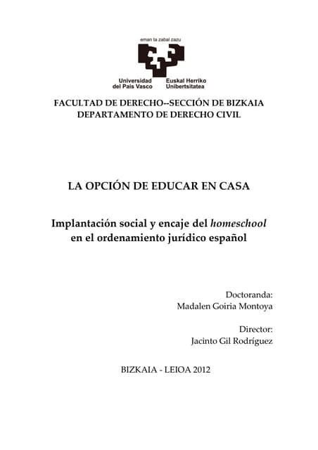 La opcion de educar en casa tesis corregida