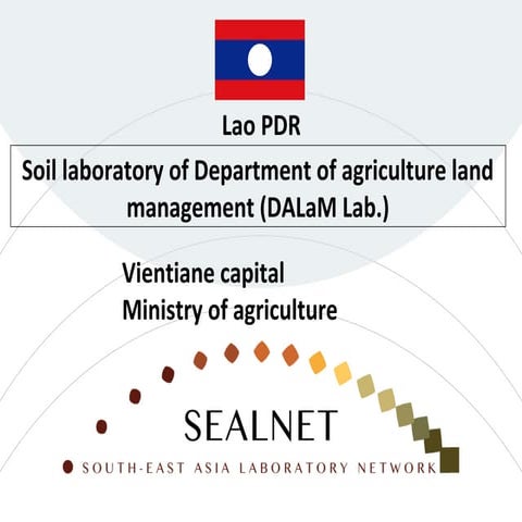 Lao PDR, Soil laboratory of the Department of Agriculture Land ...