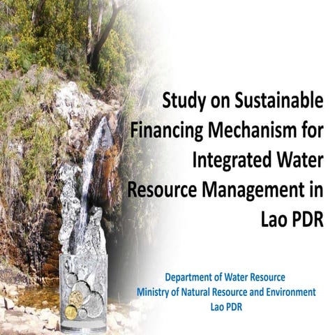 Water Resources Management Financing in Lao PDR