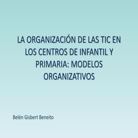 MODELOS ORGANIZATIVOS