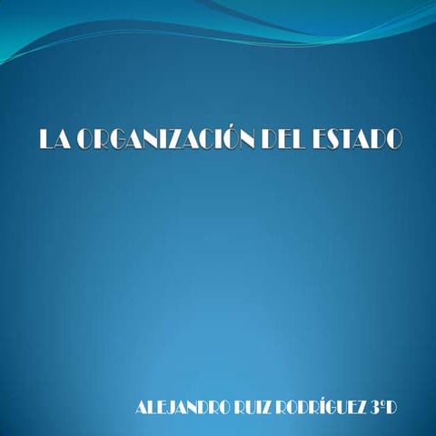 La organización del estado