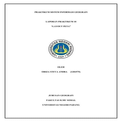 LAYOUT PADA ARCGIS 10.0