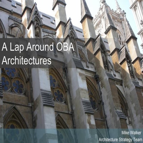 Composite Applications Speaking Tour - Lap Around Office Business Architectures