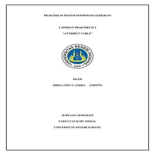ATTRIBUT TABLE pada ARCGIS 10.0