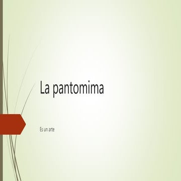 Pantomima | PDF