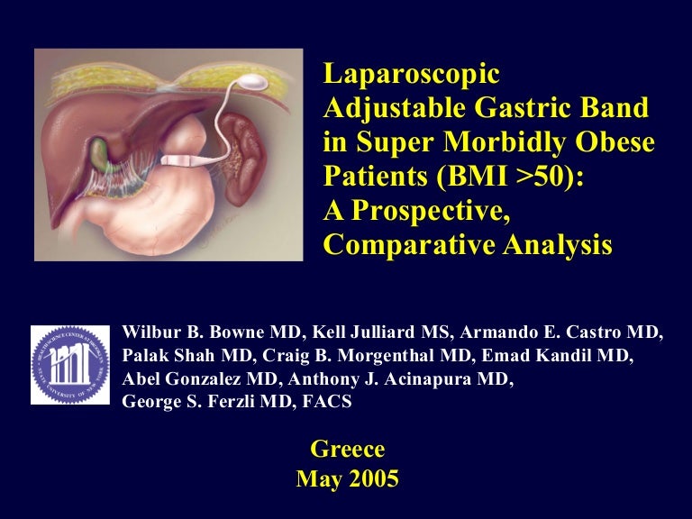 Laparoscopic Adjustable Gastric Band in Super Morbidly Obese Patients…