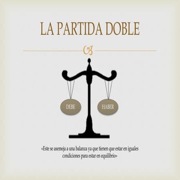 LA PARTIDA DOBLE | PPTX