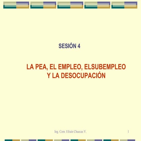 La Pea Y El Empleo