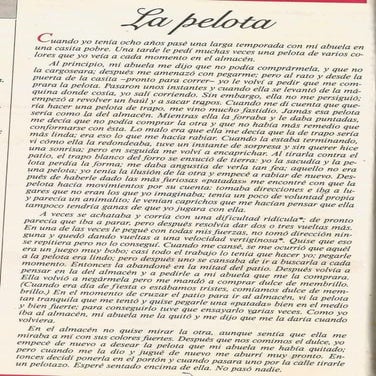 La pelota -Felisberto Hernández
