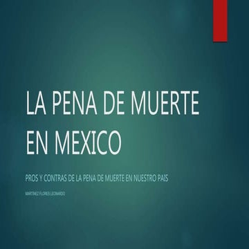 La pena de muerte en mexico | PPT