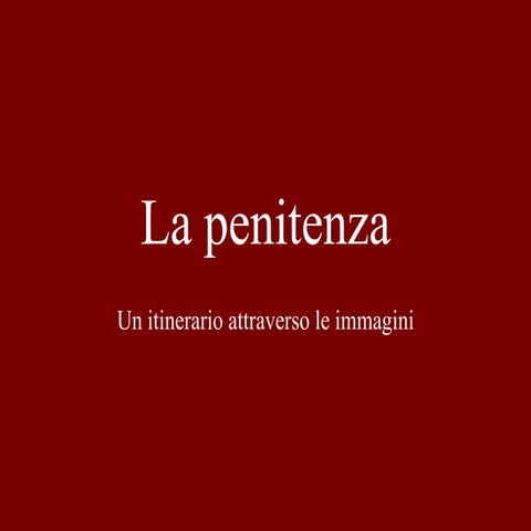 La Penitenza PPT
