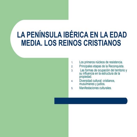 La península ibérica en la edad media