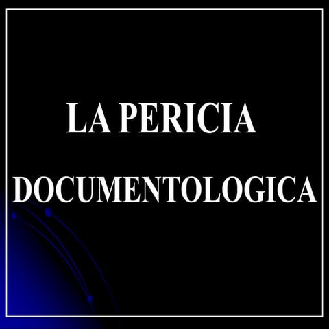 La pericia