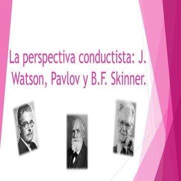 La perspectiva conductista