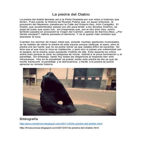 La piedra del diablo