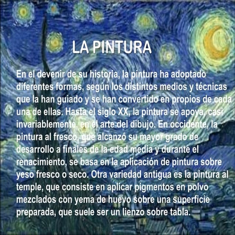 La pintura..