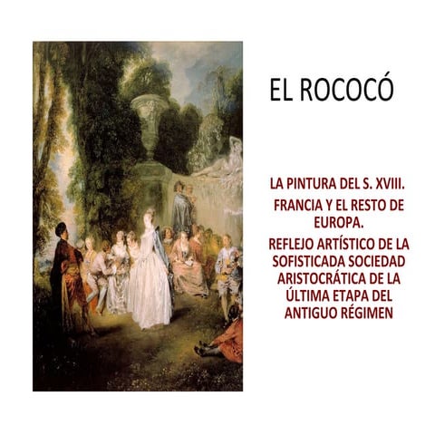 La pintura rococó