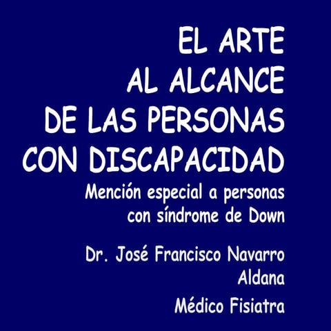 La pintura y sindrome de Down