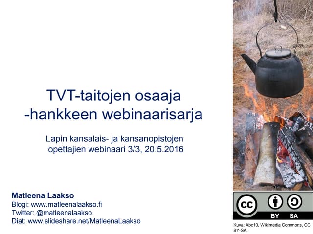 TVT-taitojen osaaja 20.5.16