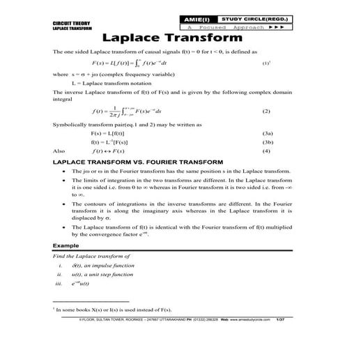 Laplace transform
