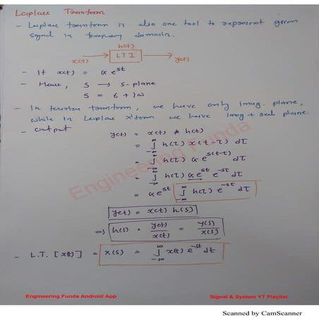 Laplace transform