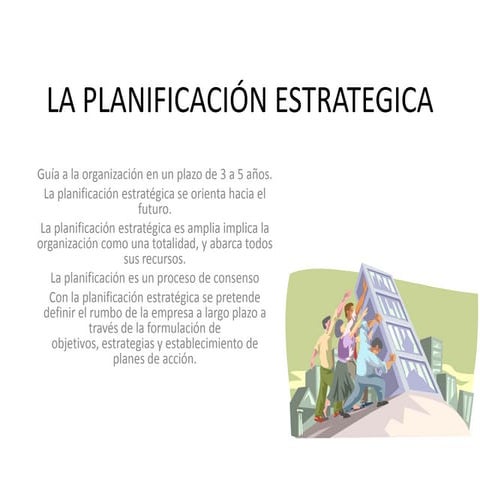La planificación estrategica | PPTX
