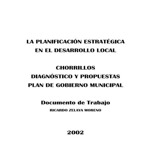 LA PLANIFICACIÓN ESTRATÉGICA EN EL DESARROLLO LOCAL | PDF