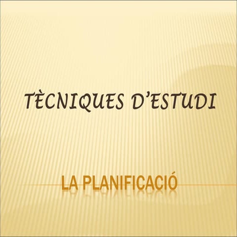 La planificacio