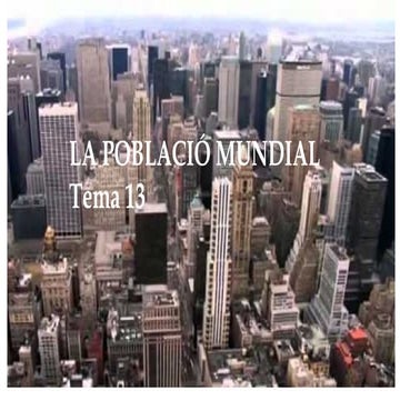 La poblacio mundial