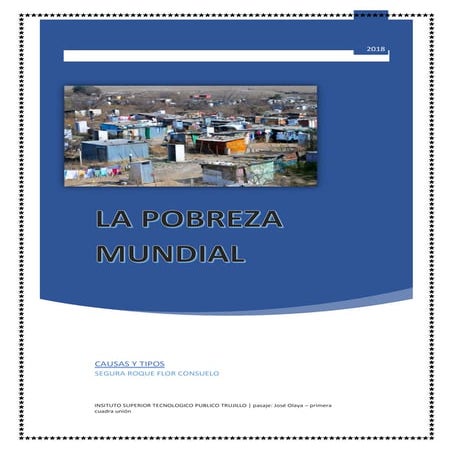 La pobreza mundial causas y consecuencias | PDF