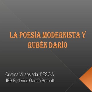 La poesía modernista y Rubén Darío