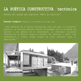 La poetica constructiva