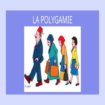 La polygamie, sa définition et ses causes. | PPTX