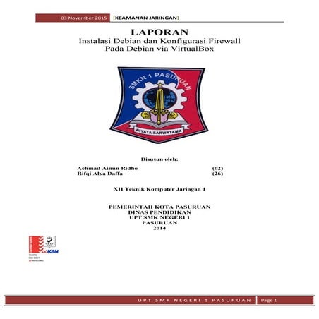 Instalasi Debian 6 (Squeeze) dan konfigurasi firewall via VirtualBox