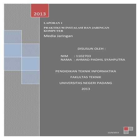 Laporan 1 media jaringan