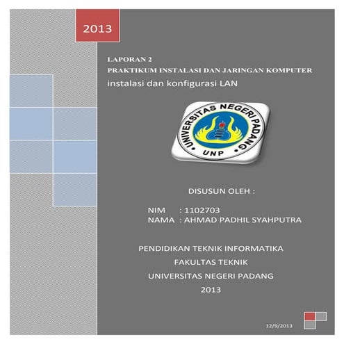 Laporan 2 instalasi dan konfigurasi Lan