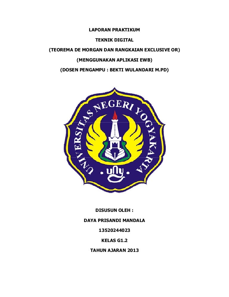 Teorema De Morgan Dan Rangkaian Exclusive Or