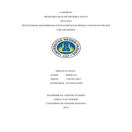 Laporan 3 gelombang penuh