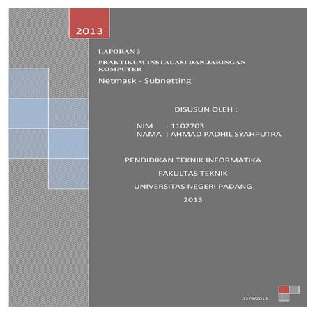 Laporan 3 netmask   subnetting