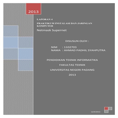 Laporan 4 netmask   supernet