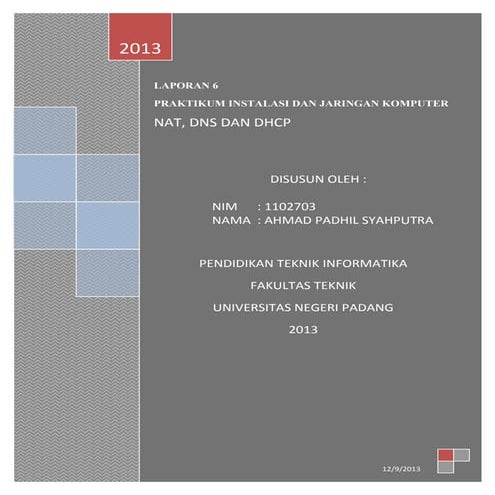 Laporan 6 nat, dns dan dhcp