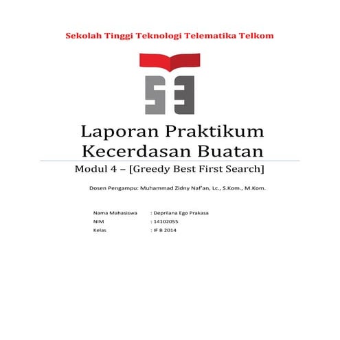 [Laporan ai kelas b] 14102055 deprilana ego prakasa_modul 4