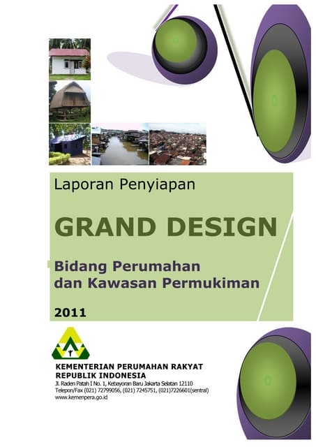 Laporan Penyiapan Grand Design Bidang Perumahan dan Kawasan Permukiman