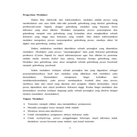 Materi Amplitude Modulation (AM) 