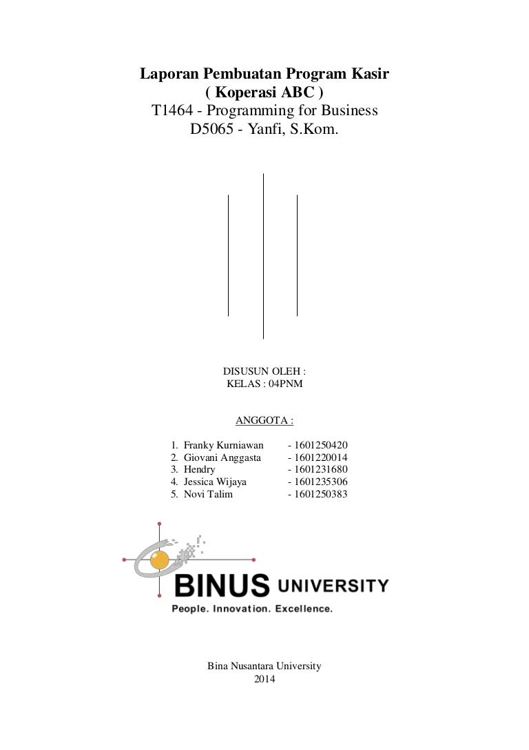 Makalah Program Kasir Java Netbeans