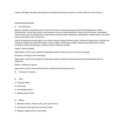 Laporan biologi hihi