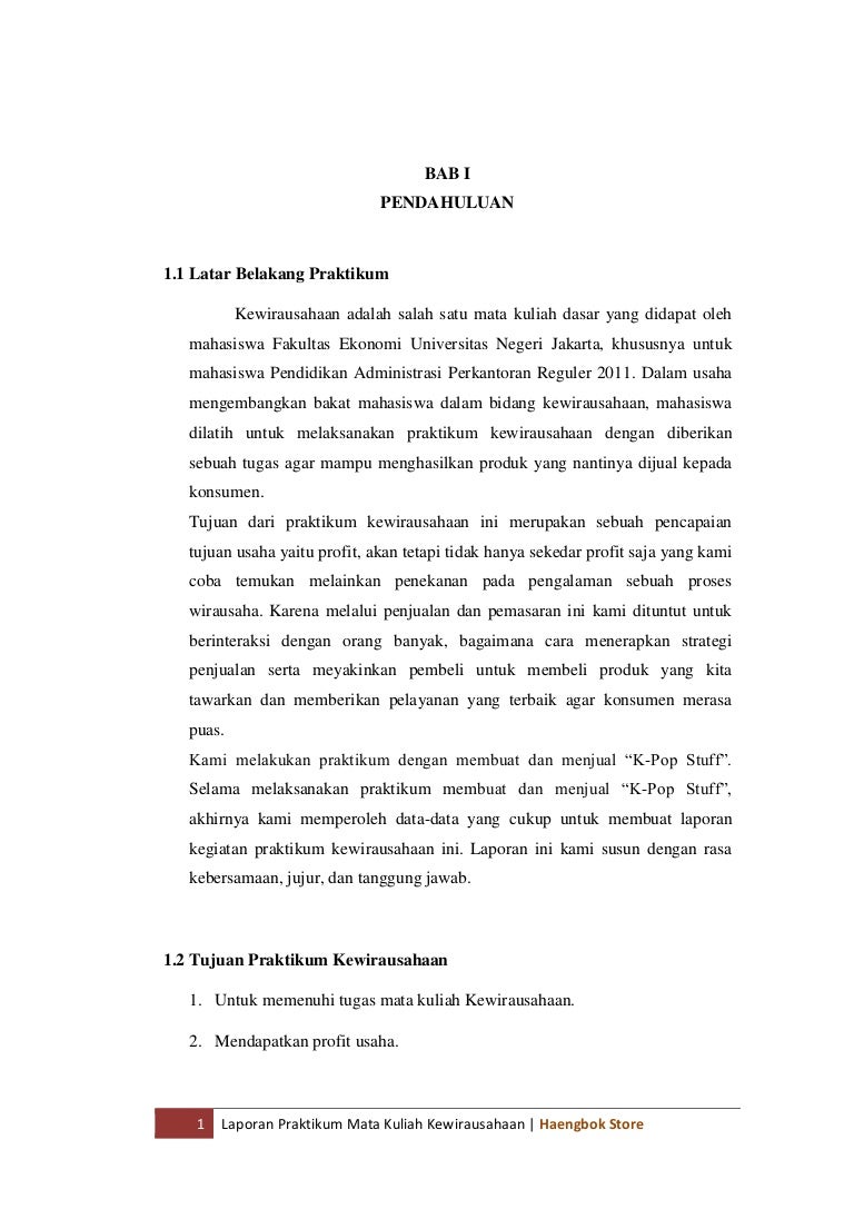 Laporan Bisnis