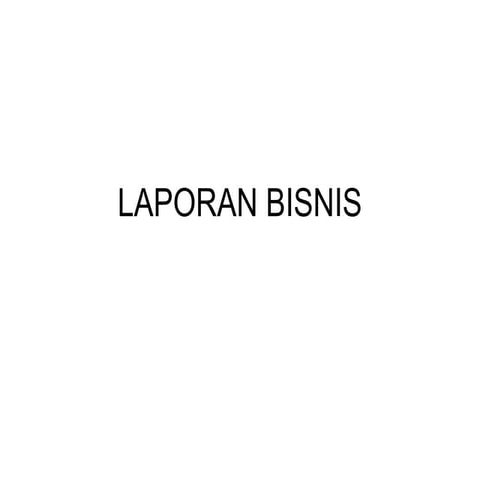 Laporan bisnis