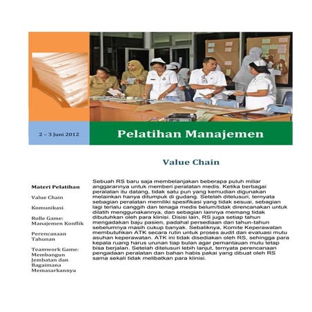 Pelatihan Manajemen di RSUD Ende, NTT