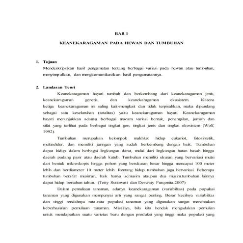 Laporan genetika bab awal